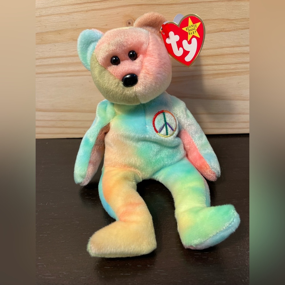 Peace - 1996 Bear Ty Beanie Babies // 3/$38